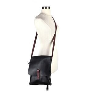 Altai Black and brown leather crossbody bag